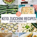 collage of the best keto zucchini recipes