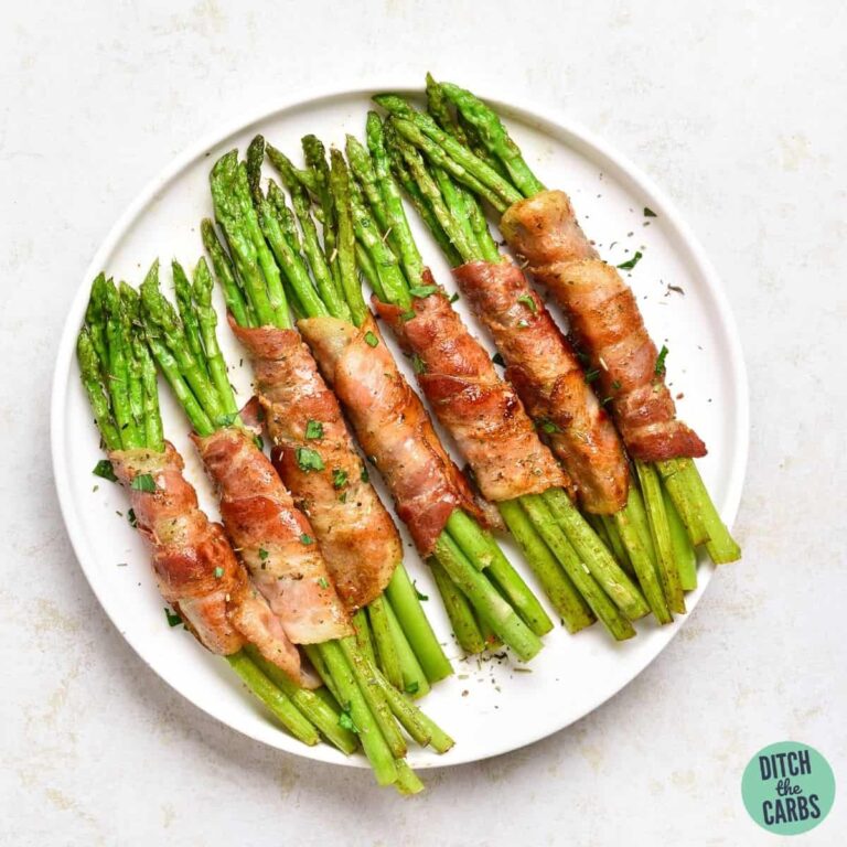 Bacon Wrapped Asparagus Recipe (Baked, BBQ, or Fried)