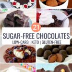 collage of the best sugar-free chocolate recipes to stop cravings