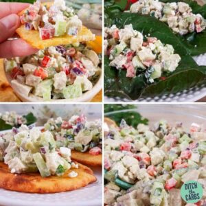 4 ways to serve chicken salad and side dishes