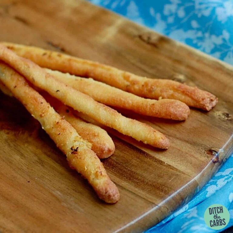 Best Crunchy Keto Breadsticks (4 Ingredients)