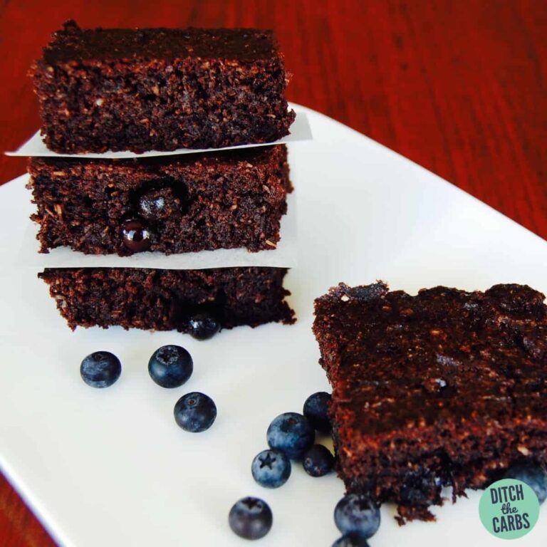 The Best Low Carb Chocolate Berry Brownie Recipe