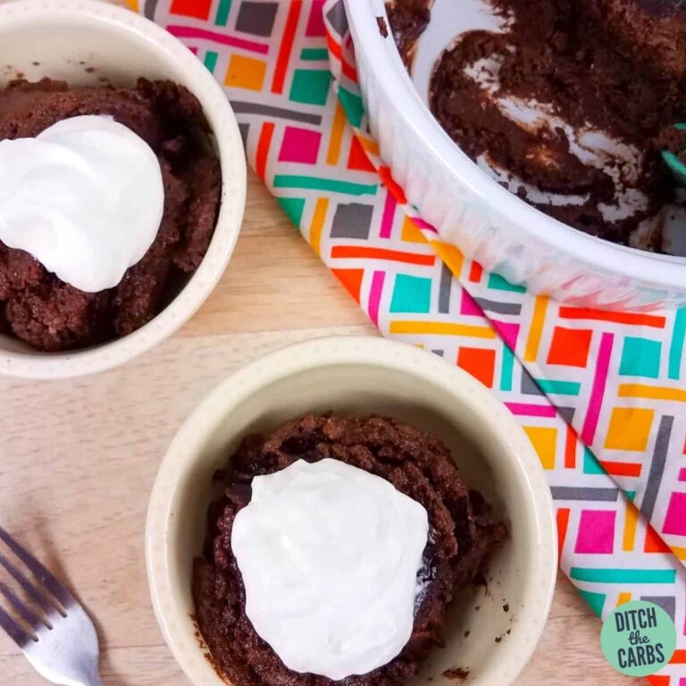 Low-Carb Instant Pot Chocolate Pudding Cake (Self Saucing)