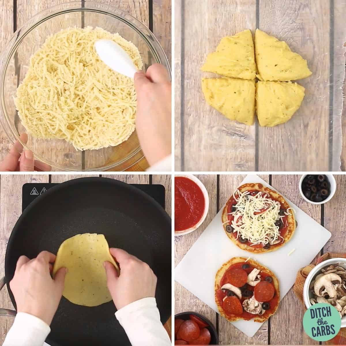 Mini Keto Pizza Chaffles (FREE Cookbook) - Thinlicious