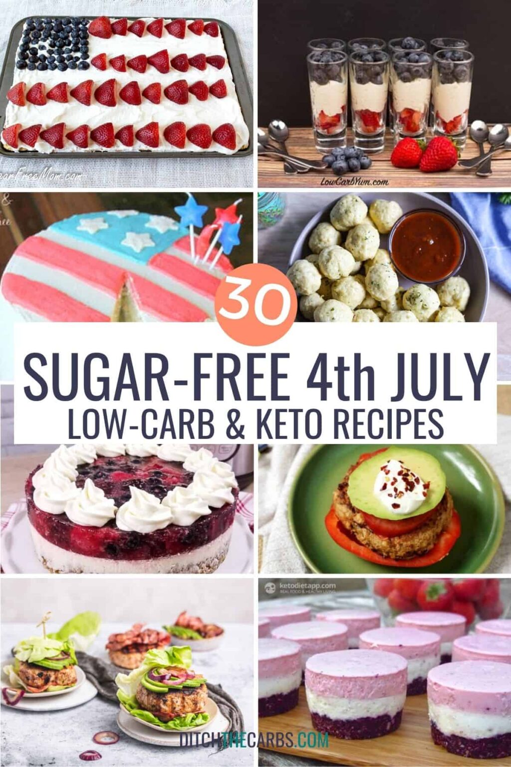 low carb 4th of july drinks