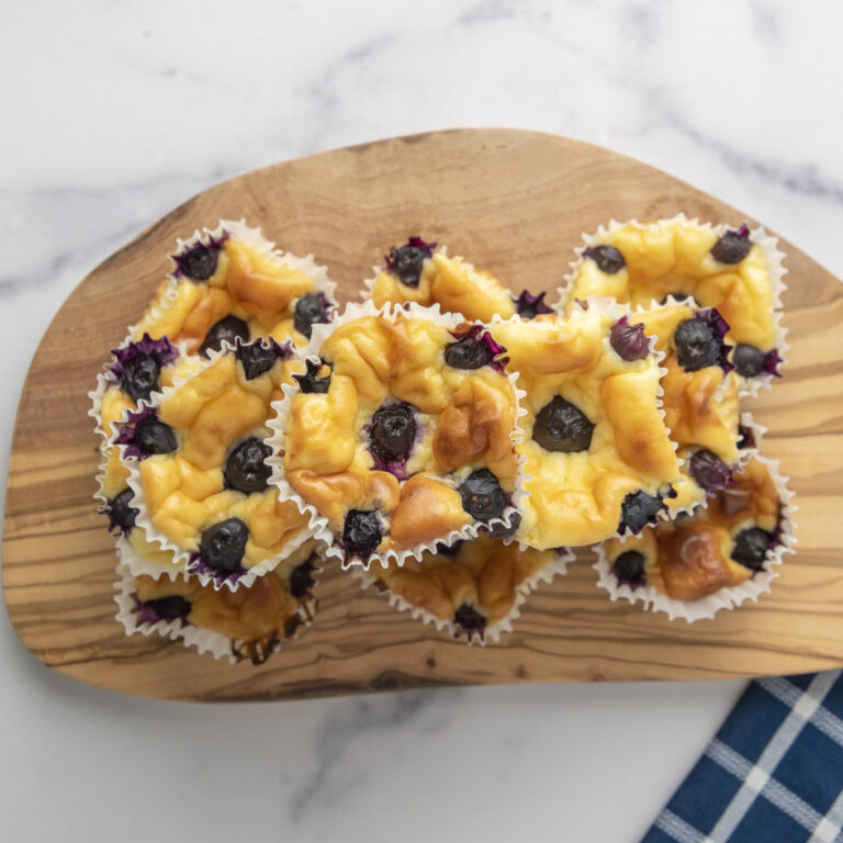 Blueberry Cream Cheese Low-Carb Muffins