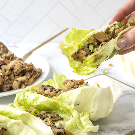 Easy Chinese Chicken Low-Carb Lettuce Wraps