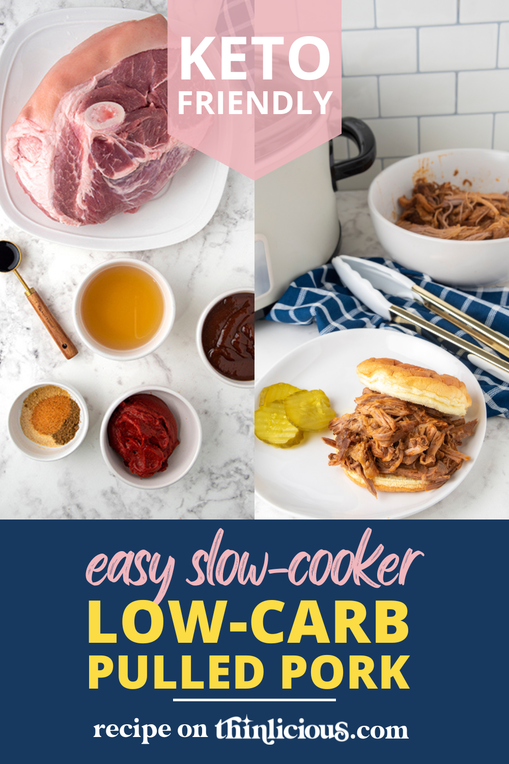 Easy Slow Cooker Pulled Pork - Thinlicious