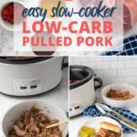 This ultra flavorful Easy Slow Cooker Low-Carb Pulled Pork recipe is a great low carb dinner option that even your pickiest eaters will love!