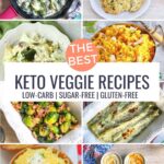 collage of the best keto side dishes