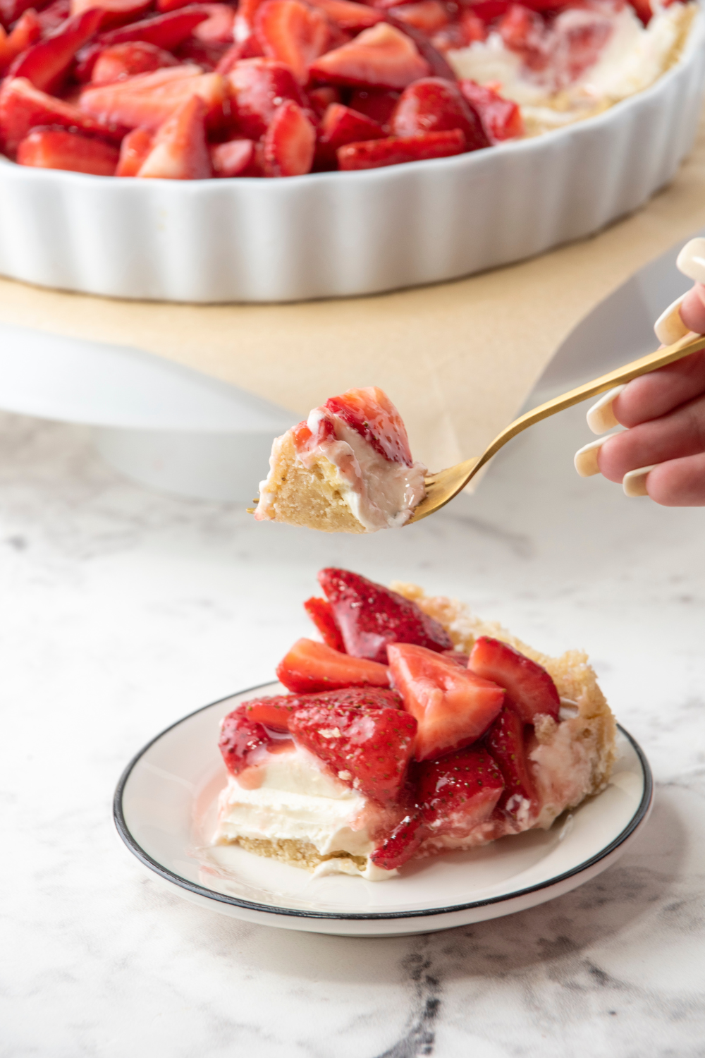 Easy Summer Strawberry LowCarb Pie Thinlicious
