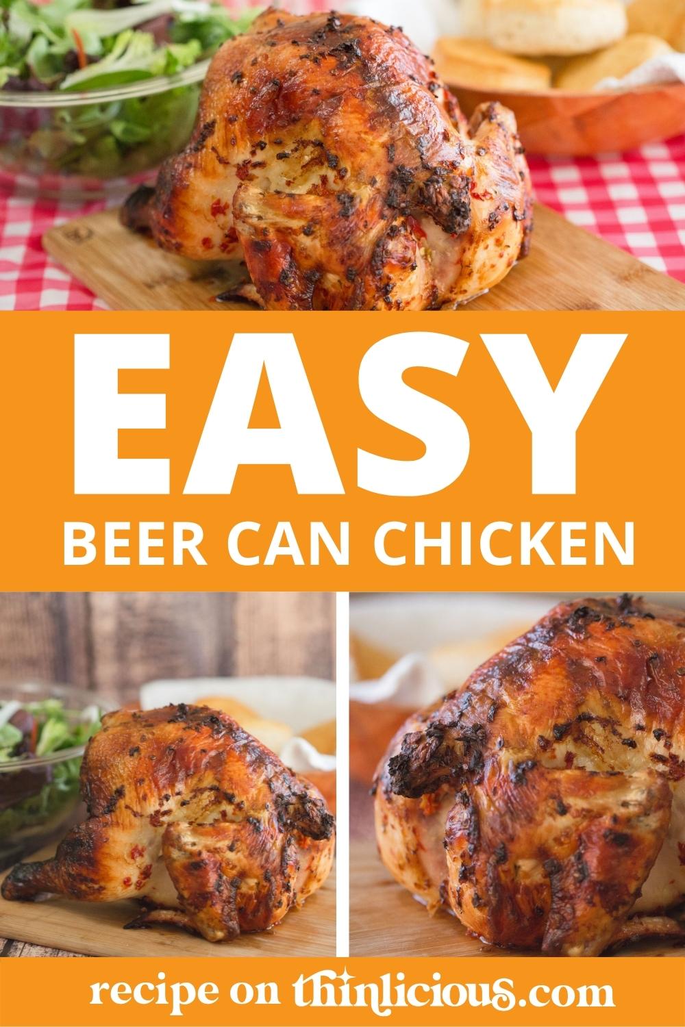 Easy Low Carb Beer Can Chicken Thinlicious