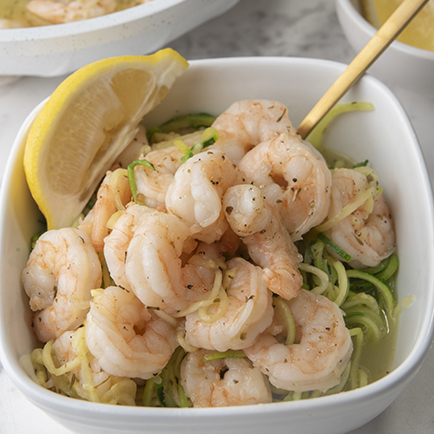 Easy Garlic Butter Shrimp with Zoodles