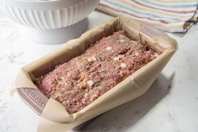 low carb meatloaf before baking