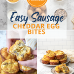 Tastier and more filling than the kind you'll find at coffee shops, these sausage cheddar egg bites are an easy and portable low-carb breakfast.