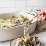 This creamy beef and broccoli casserole will feed a family of six on the cheap. It's a high-protein and low-carb dinner everyone will love.