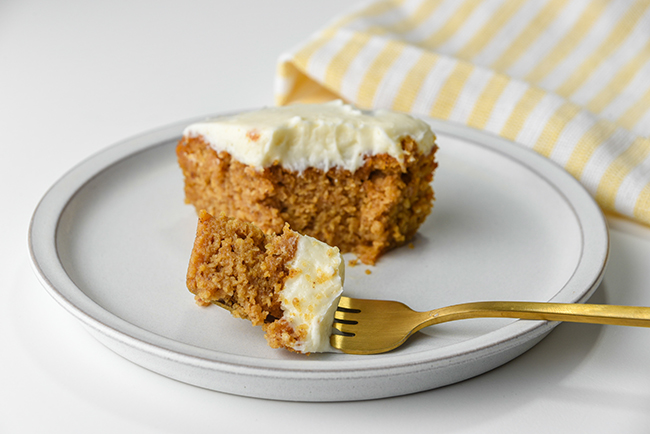 creamy pumpkin spice bars