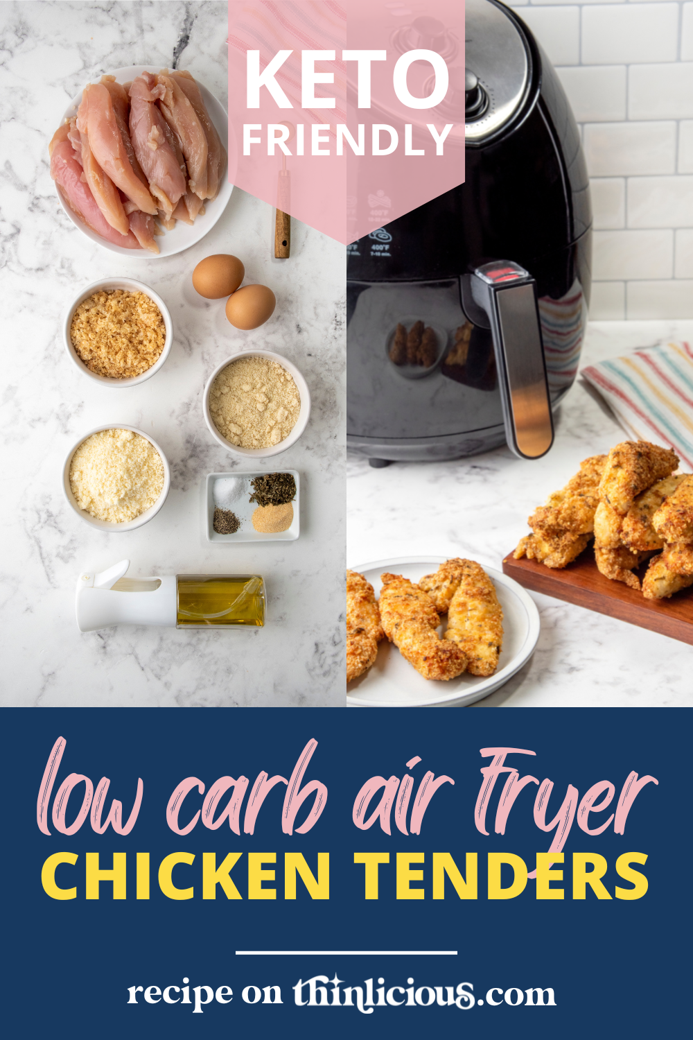 Easy Low-Carb Air Fryer Chicken Tenders (Rivals Takeout!)
