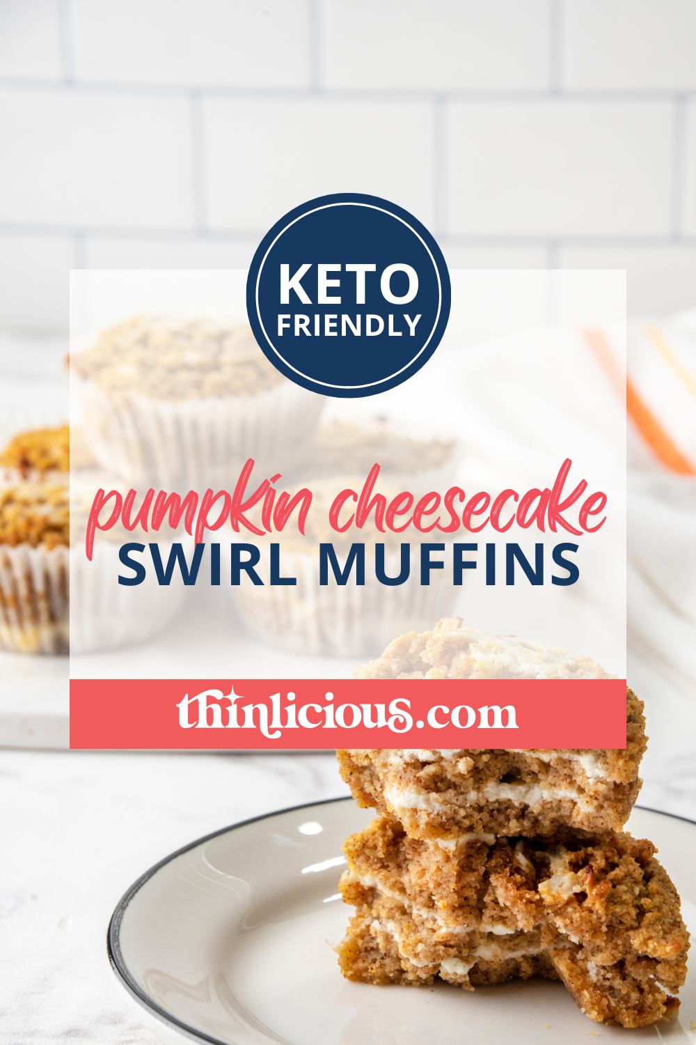 Pumpkin spice and everything nice! Pumpkin cream cheese swirl muffins will make you glad you eating low-carb! They're the perfect fall dessert.