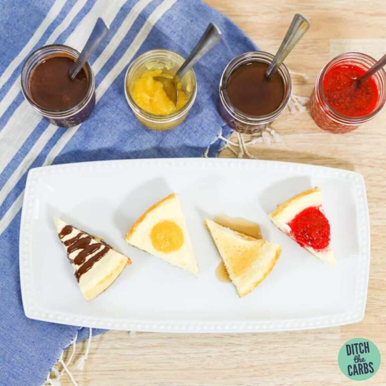 The Best Keto Cheesecake Recipe (4 Topping Flavors)