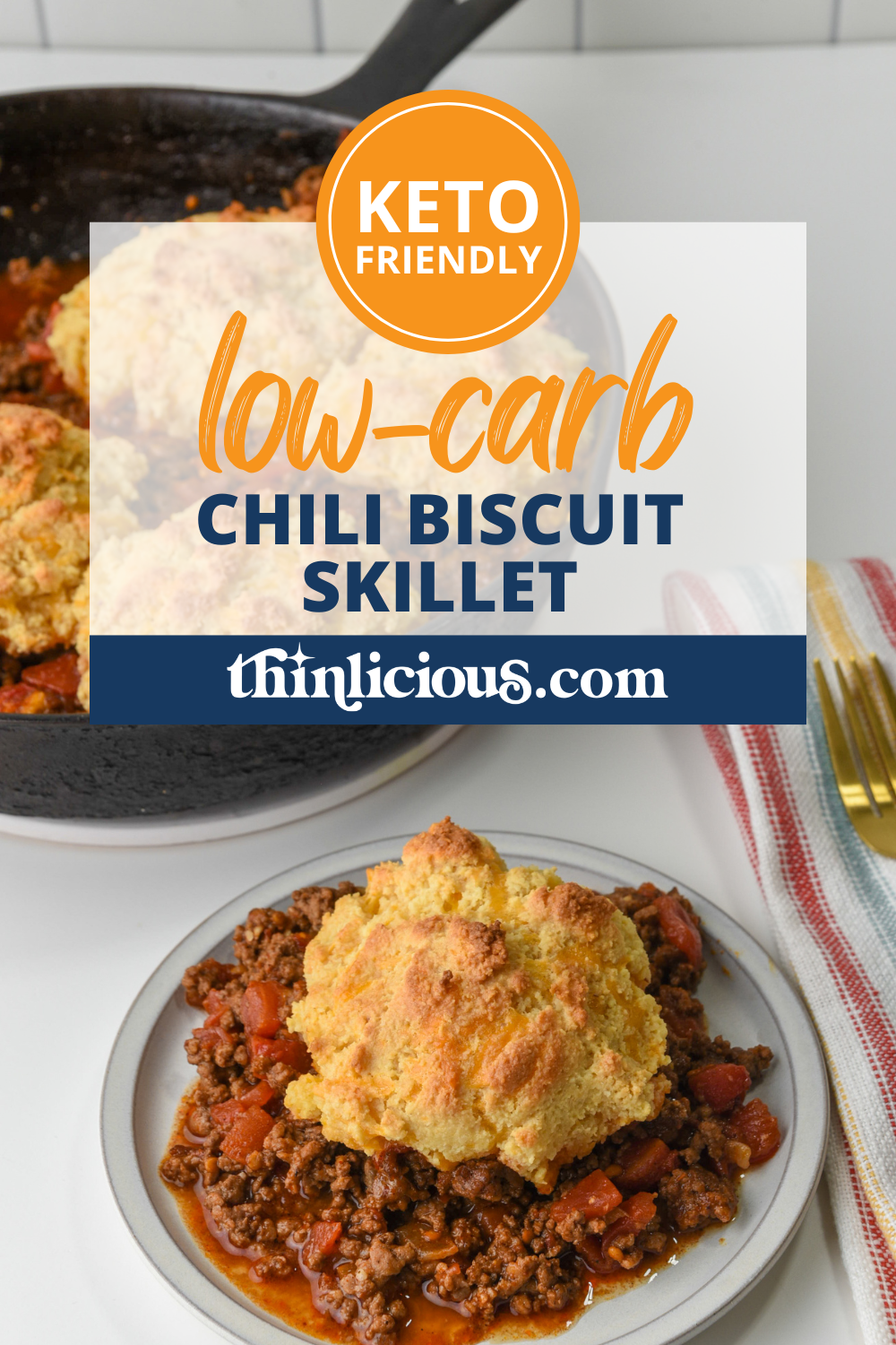 The Tastiest Low-Carb Upside-Down Chili Pie - Thinlicious