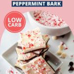 This holiday treat is just as fun to make as it is to eat! With festive red and white colors, keto peppermint bark is low carb and high fat.