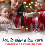 Skip the stress and use this menu! This low-carb Christmas menu has the entree, sides, dessert and drinks planned out for you.