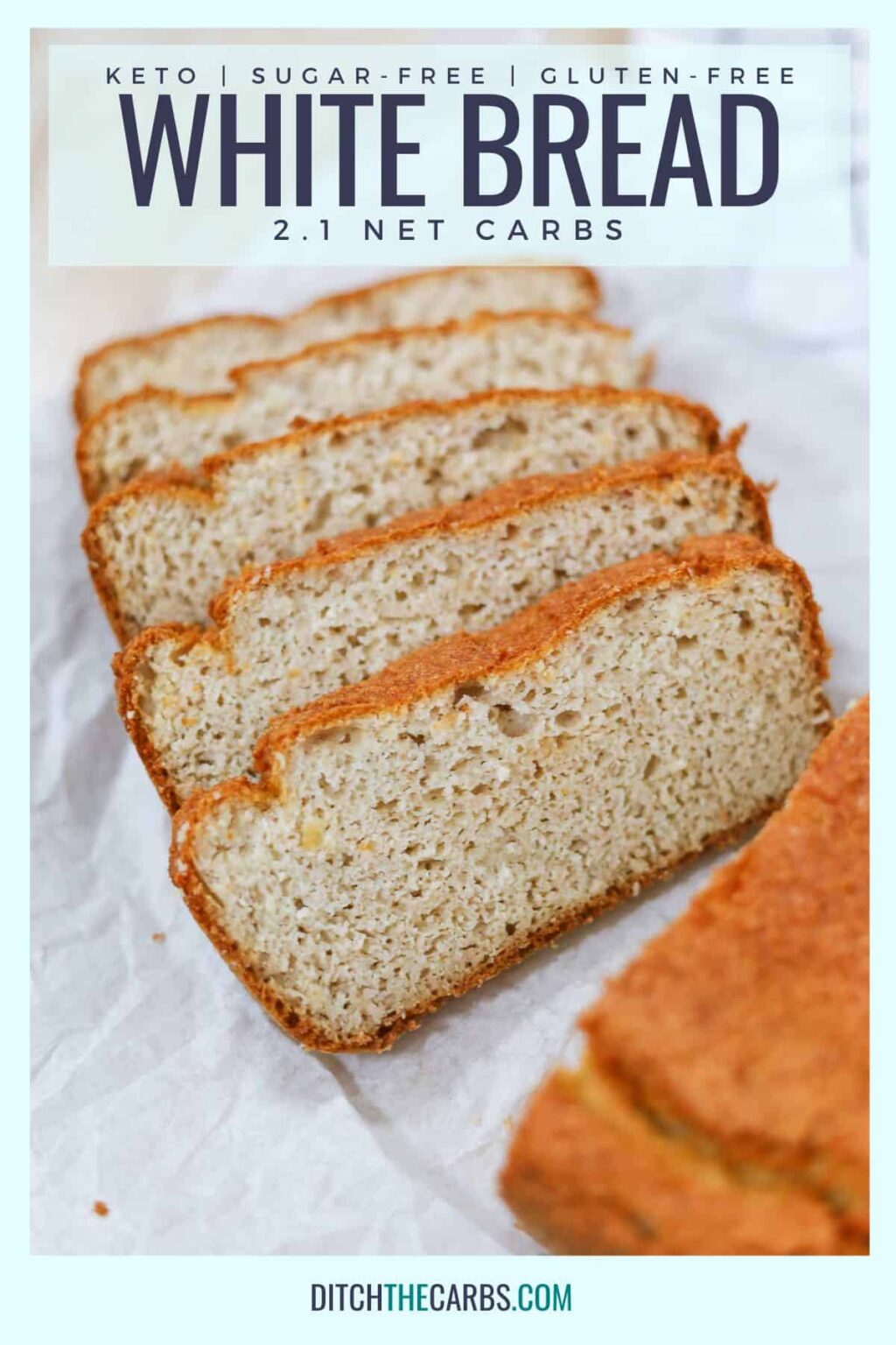 Easy Keto White Bread Recipe (White Keto Bread) - Thinlicious
