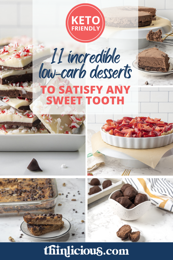 Whether you want something fruity or crave chocolate, these low-carb desserts are always perfect!
