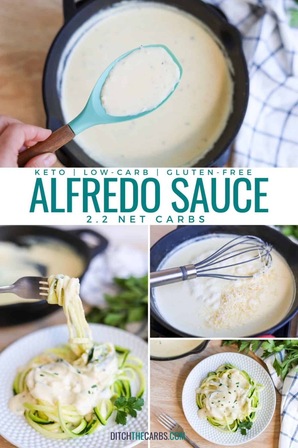 The Best LowCarb Alfredo Sauce (only 4 ingredients) Thinlicious