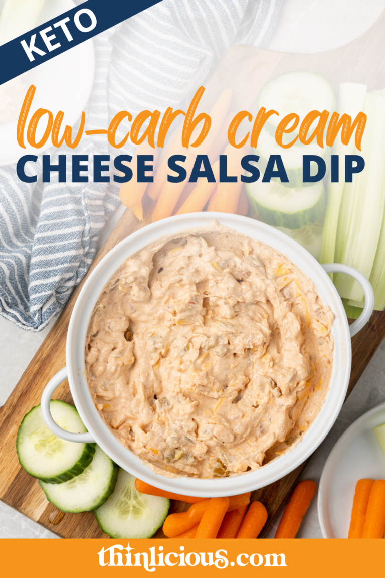 Low-Carb Cream Cheese Salsa Dip - Thinlicious