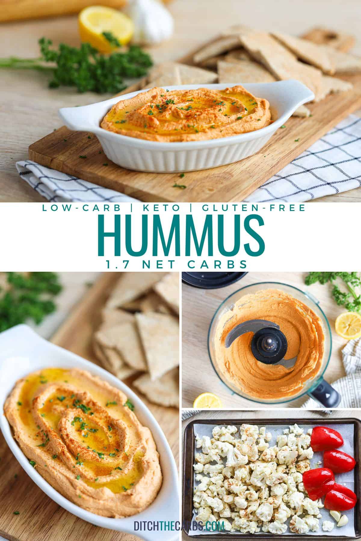 Roasted Cauliflower LowCarb Hummus Thinlicious