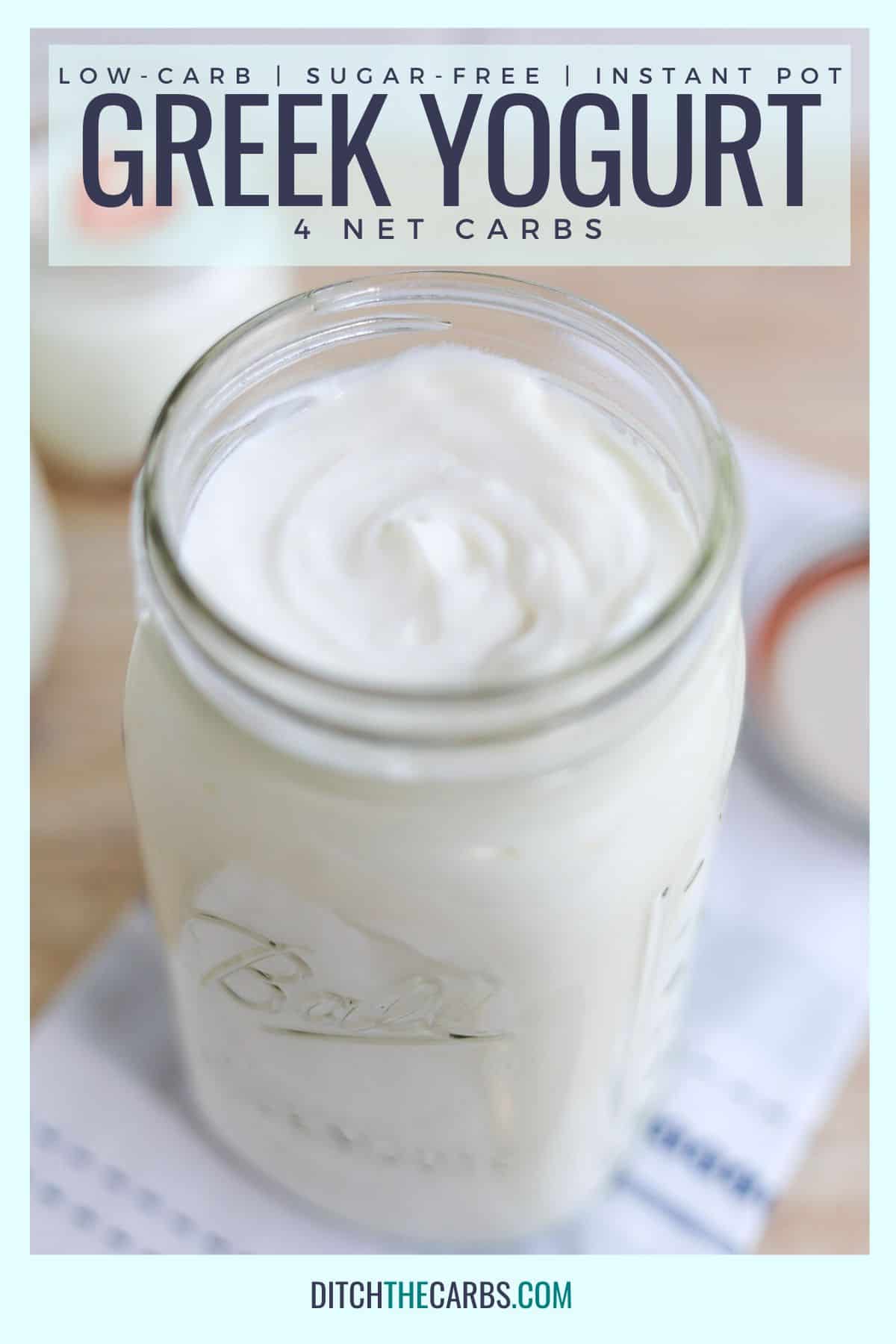LowCarb Greek Yogurt (Instant Pot Recipe) Thinlicious