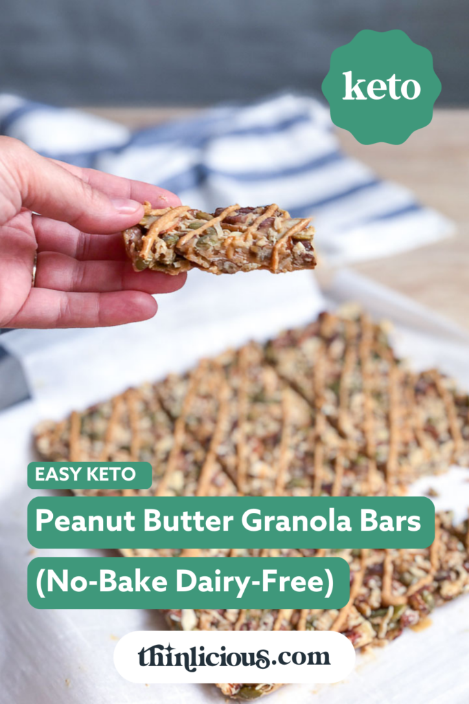 Chocolate Chip Granola Bars { Low Carb, Keto