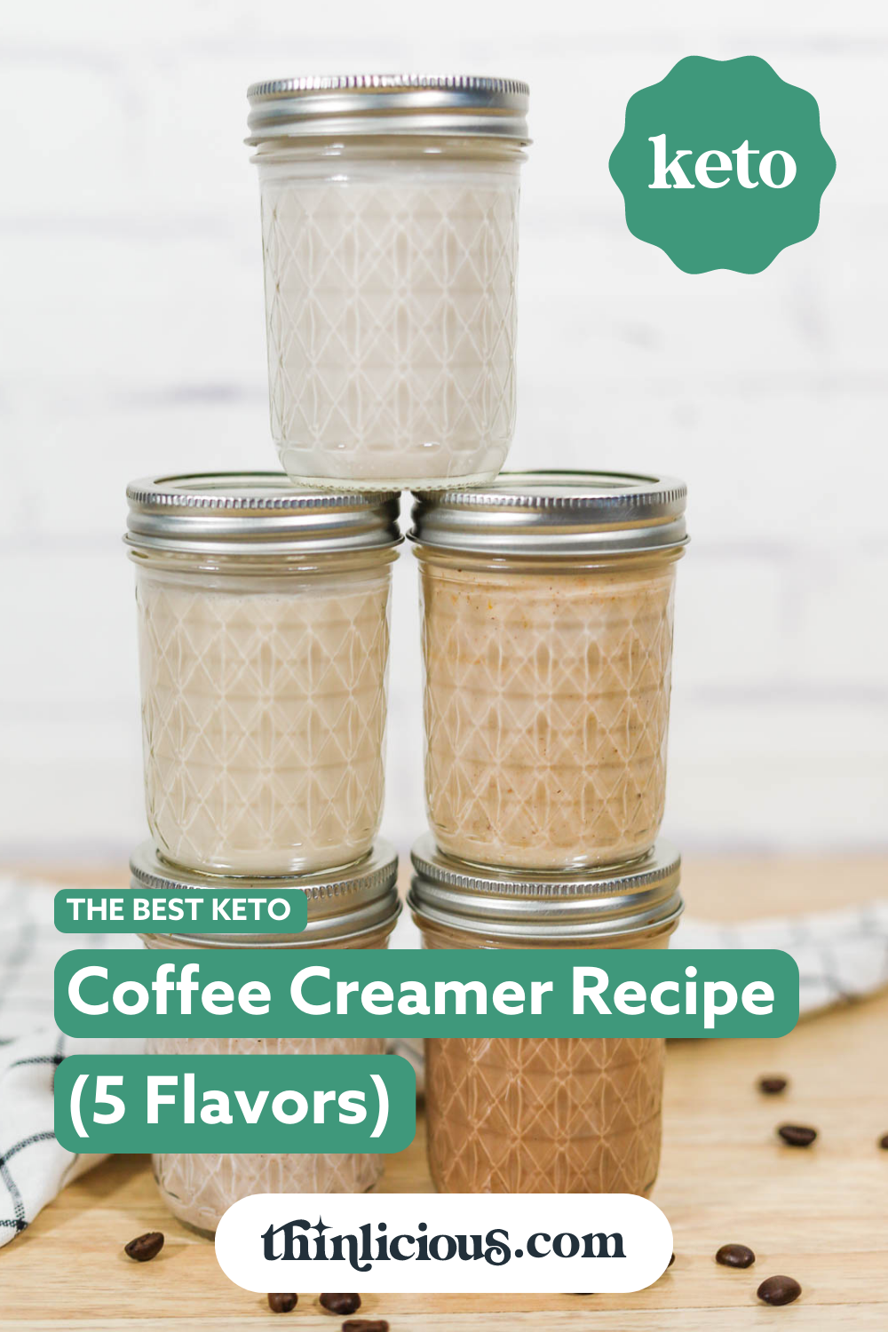 The Best SugarFree Coffee Creamer Recipe (5 flavors) Thinlicious