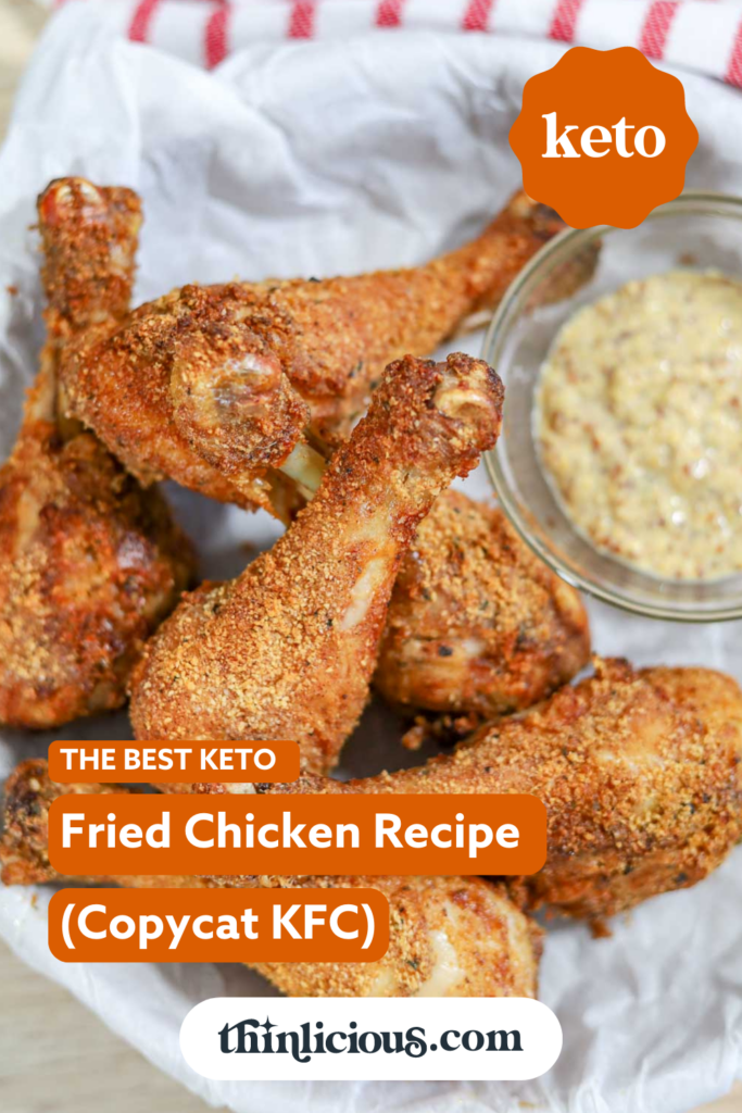 The Best Low Carb Fried Chicken Recipe Copycat KFC Thinlicious