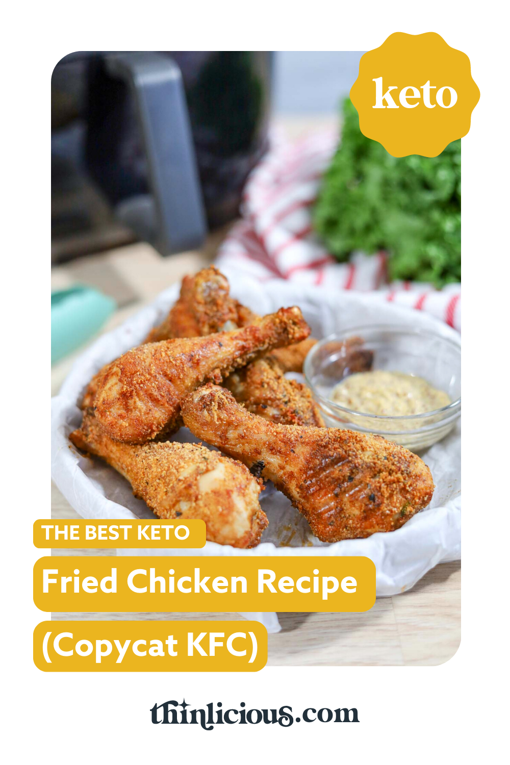 The Best LowCarb Fried Chicken Recipe (Copycat KFC) Thinlicious