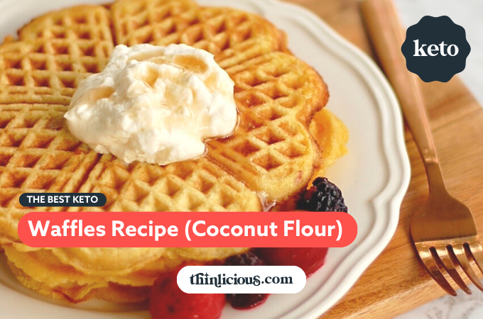 Perfect Homemade Keto Waffles with Almond Flour - 2g Net Carbs