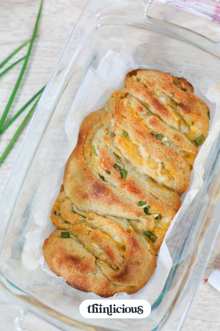 Best Keto Cheese Bread Loaf (Almond Flour Recipe) Thinlicious