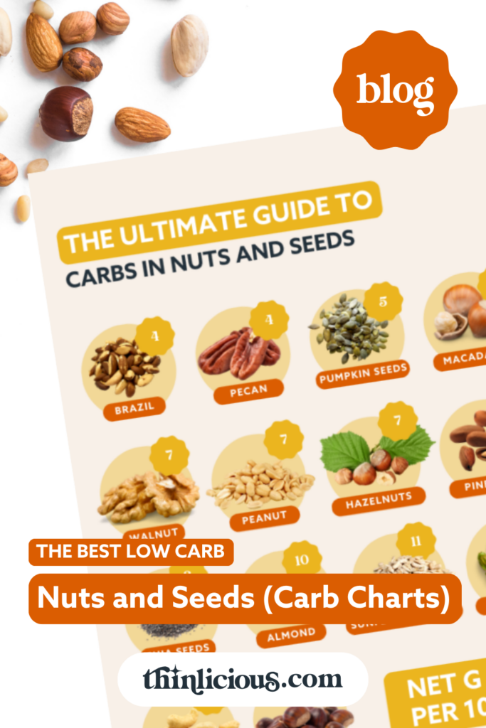 The Best Low Carb Nuts And Seeds (Carb Charts) - Thinlicious