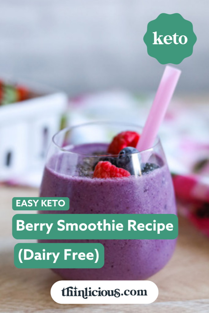 Keto Smoothie - Best Low Carb Blueberry Smoothie Recipe