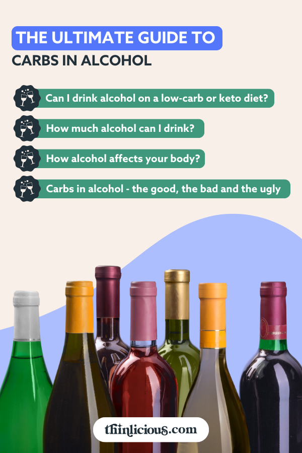 Carbs In Alcohol (Carb Charts) - Thinlicious