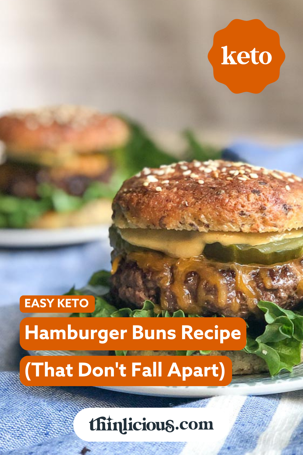 Easy Keto Hamburger Buns Recipe (That Don't Fall Apart) Thinlicious