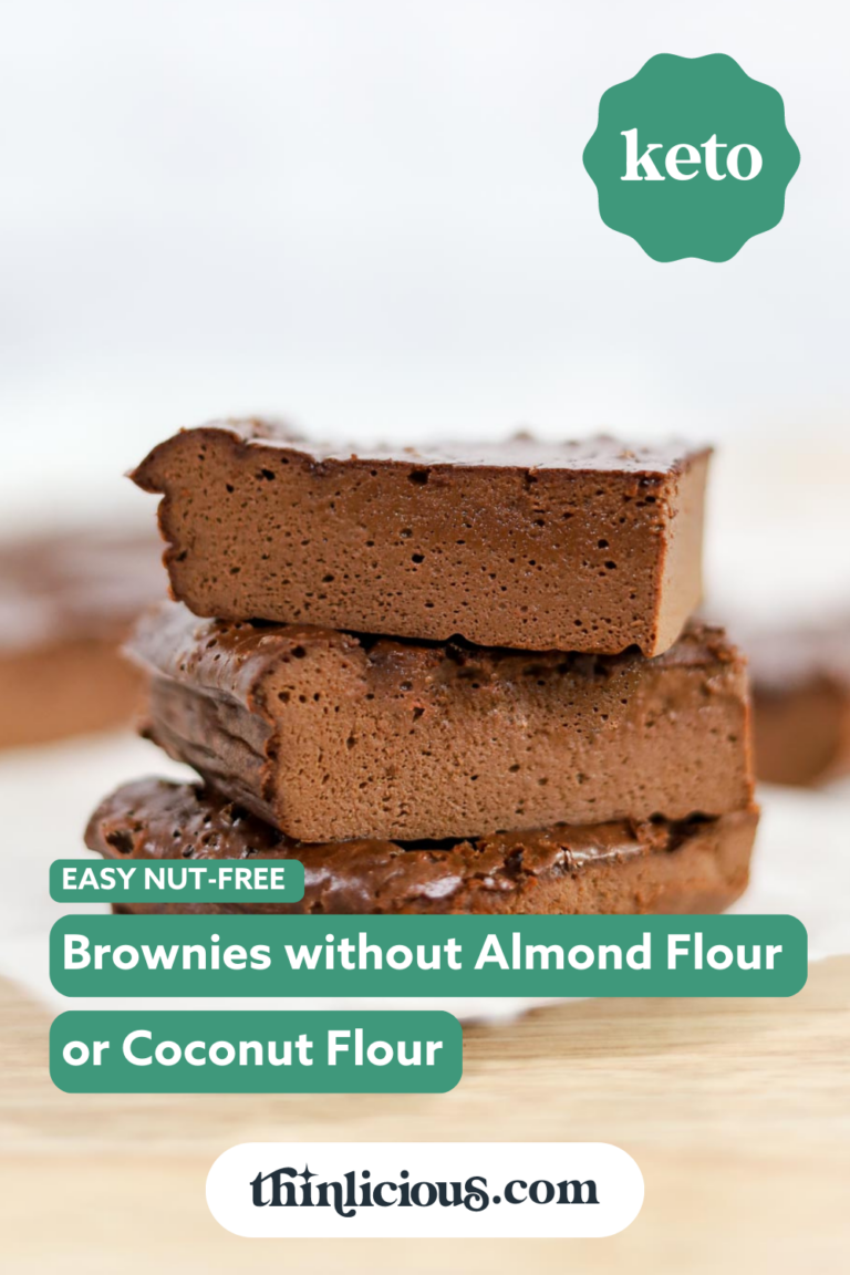 Easy NutFree Keto Brownies (Without Almond Flour or Coconut Flour)