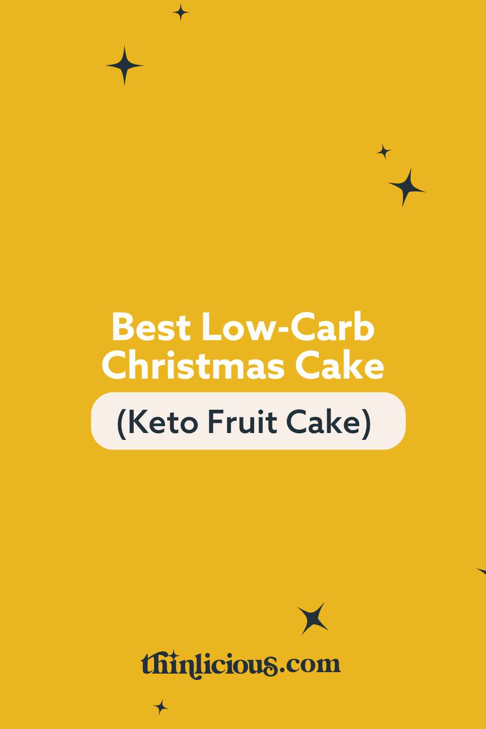 🎄 Best LowCarb Christmas Cake (Keto Fruit Cake) Thinlicious
