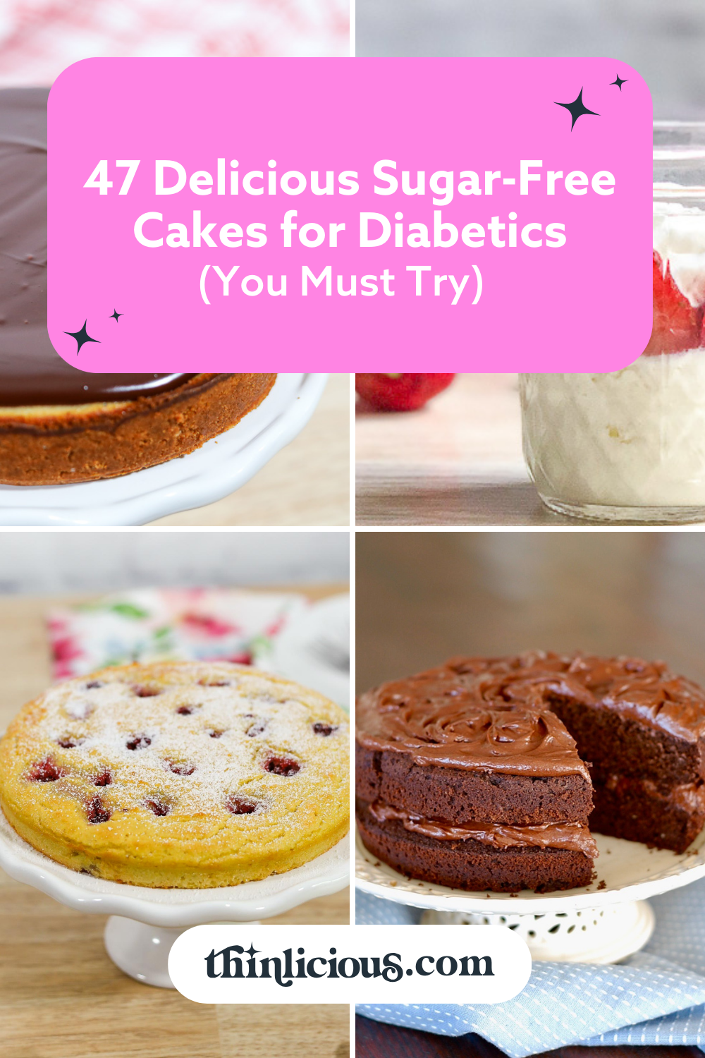 47 Delicious Sugar-Free Cakes For Diabetics (You Must Try) - Thinlicious