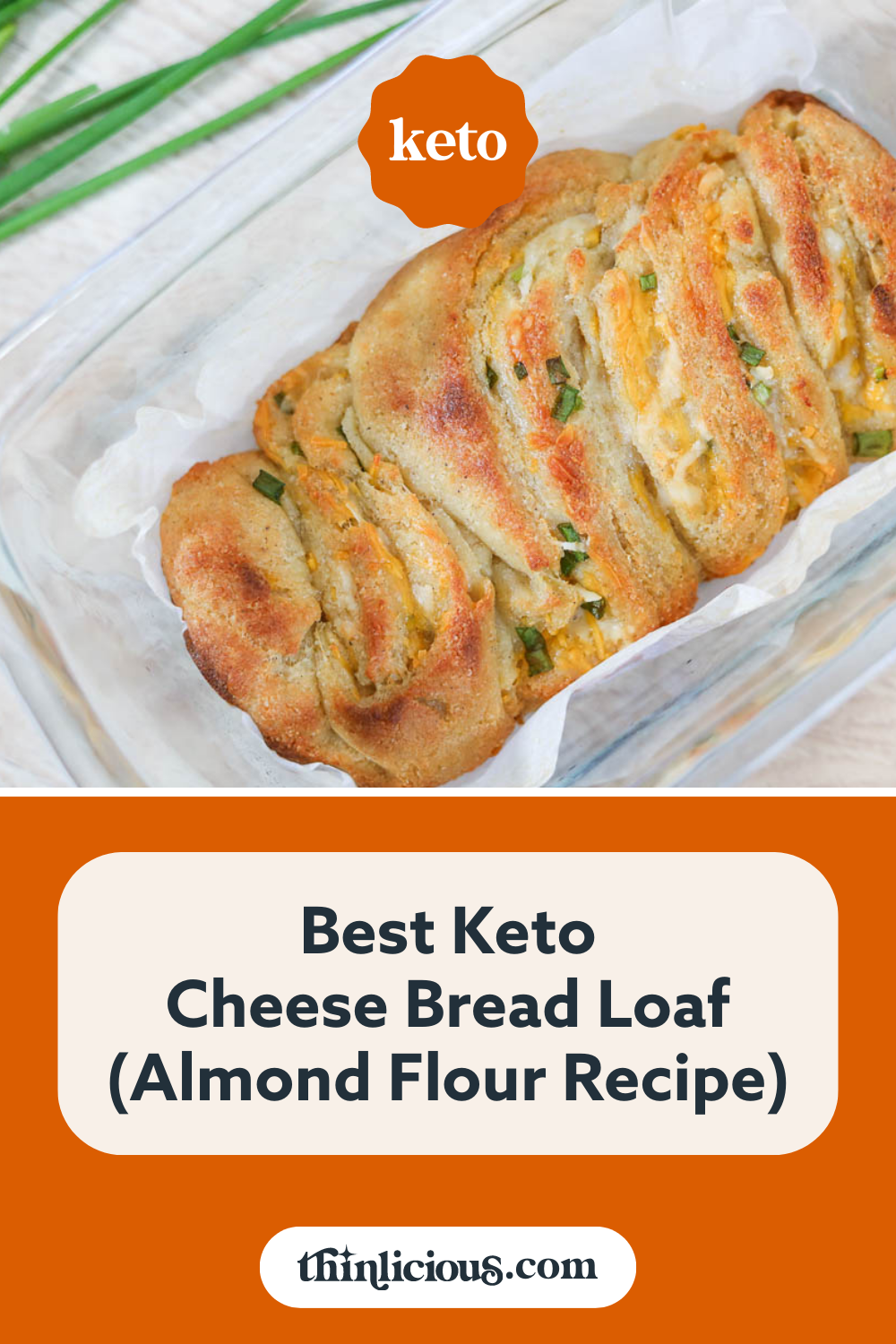 Best Keto Cheese Bread Loaf (Almond Flour Recipe) Thinlicious