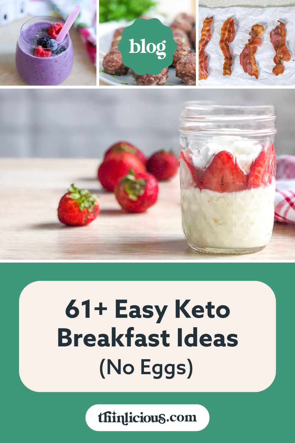 61+ Easy Keto Breakfast Ideas (No Eggs) - Thinlicious