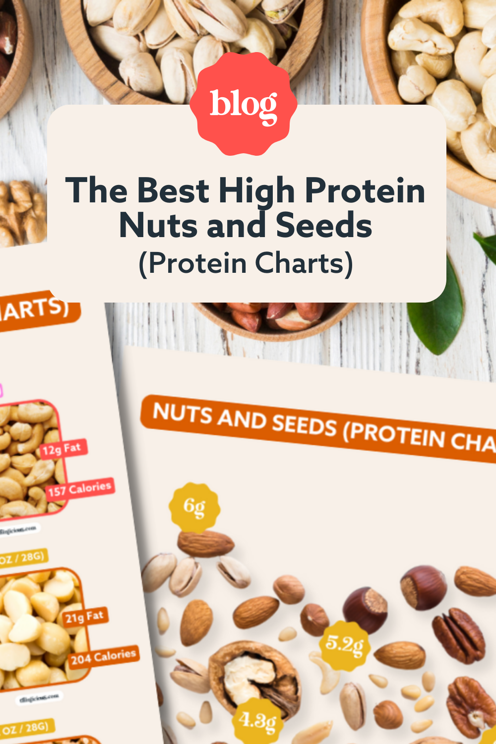 The Best High Protein Nuts and Seeds (Protein Charts) Thinlicious