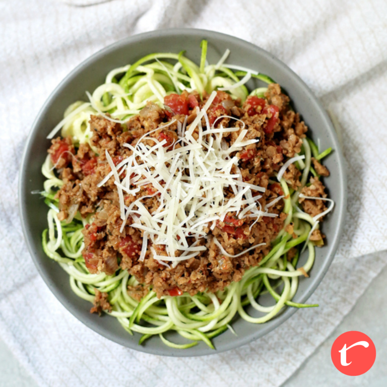 Easy Low-Carb Spaghetti Bolognese (with Zoodles)